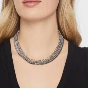 A new Day necklace metallic nickel free layered fashion jewelry